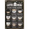 Vintage Coffee Metal Tin Sign Plaque Metal Plate Retro Wall Art Posters For Cafe Bar Pub Kitchen Club Iron Painting Decoration