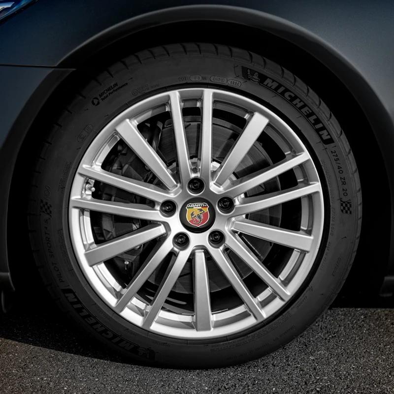 4Pcs 56mm 60mm Car Wheel Hub Center Cap For FIAT Abarth 500 Pulse Panda Tipo Strada 600 500L Rim Cover Emblem Stickers Accessory