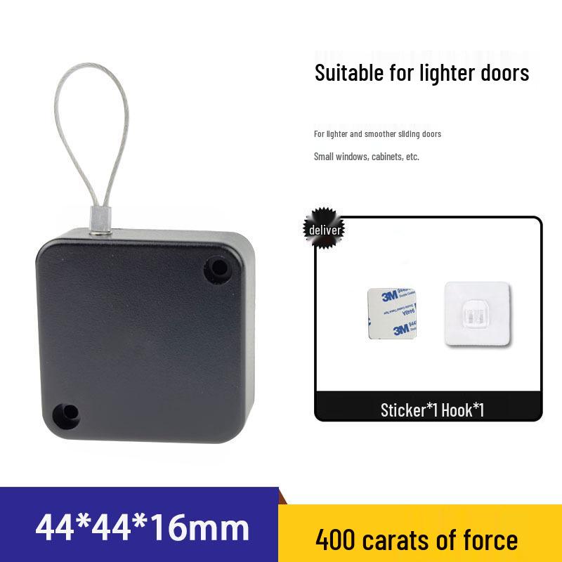 Automatic Retractable Sliding Door Closer for Household Wooden Push-Pull Doors
