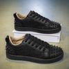 2025 Autumn Men's Shoes New Fashion Low-top Lace-up Round Head Rivets Spikes Board Shoes Casual Shoes
