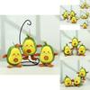 Adorable Four-inch Avocado Plush Toy Keychain Cute Backpack Charm Gift For Kids