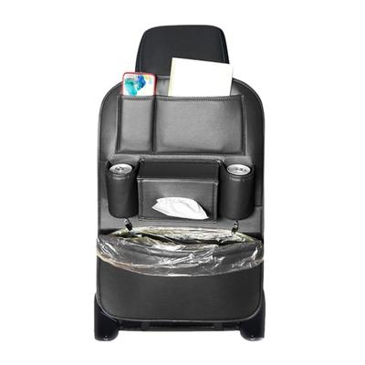 COZENTA Buzunar de Spătar pentru Scaun Auto pentru Spate Include Suport pentru Băuturi, Coș de Gunoi și Cutie pentru Șervețele Scaune, Suport, Doză, (Negru)