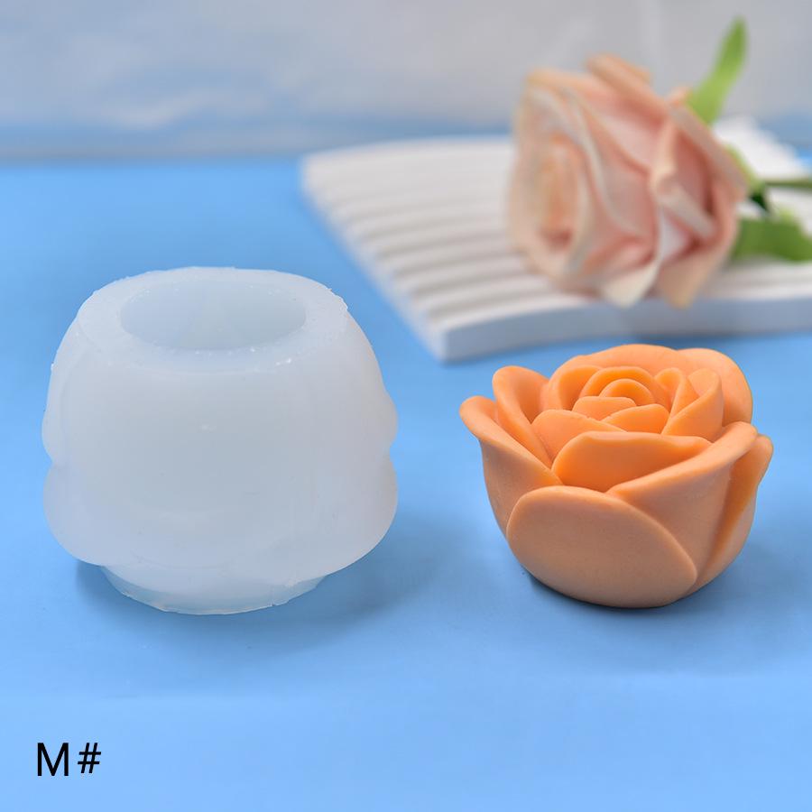 Valentine's Day Rose Silicone Mold for Candles, Ice Cubes, and Plaster Crafting