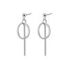 Japanese and Long Strip One-word Stick Triangular Round Square Long Geometric Earrings Simple Personalized Creative Stud Earrings