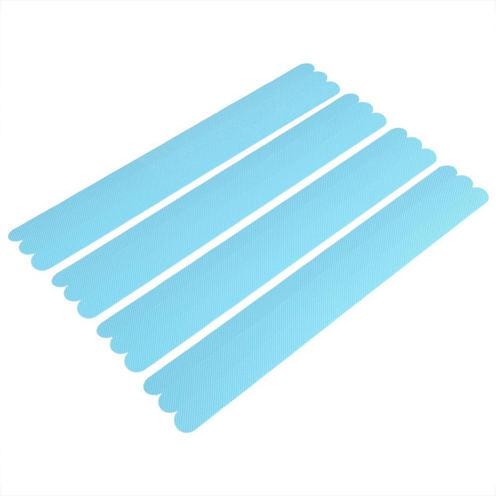 12 PCS PEVA Safety Strip Black Blue Shower Sticker Non-Slip Skid Strip  Home Supply