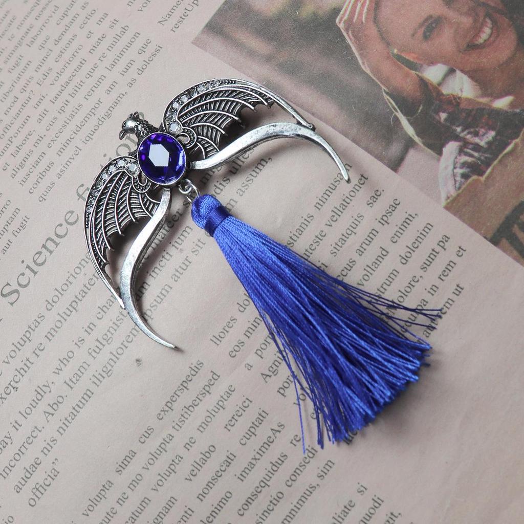 Harry Potter Rhinestone Tassel Brooch & Necklace Pendant