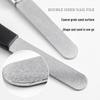 Double-Sided Stainless Steel Frosted Nail File for Thick Nails – Manicure & Pedicure Tool