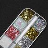 12 Grids Mini Mixed Star Heart Nail Art Glitter Sequins Sparkling Nail Sequins 3D Glitter Holographic Laser Nail Art Charms Diy