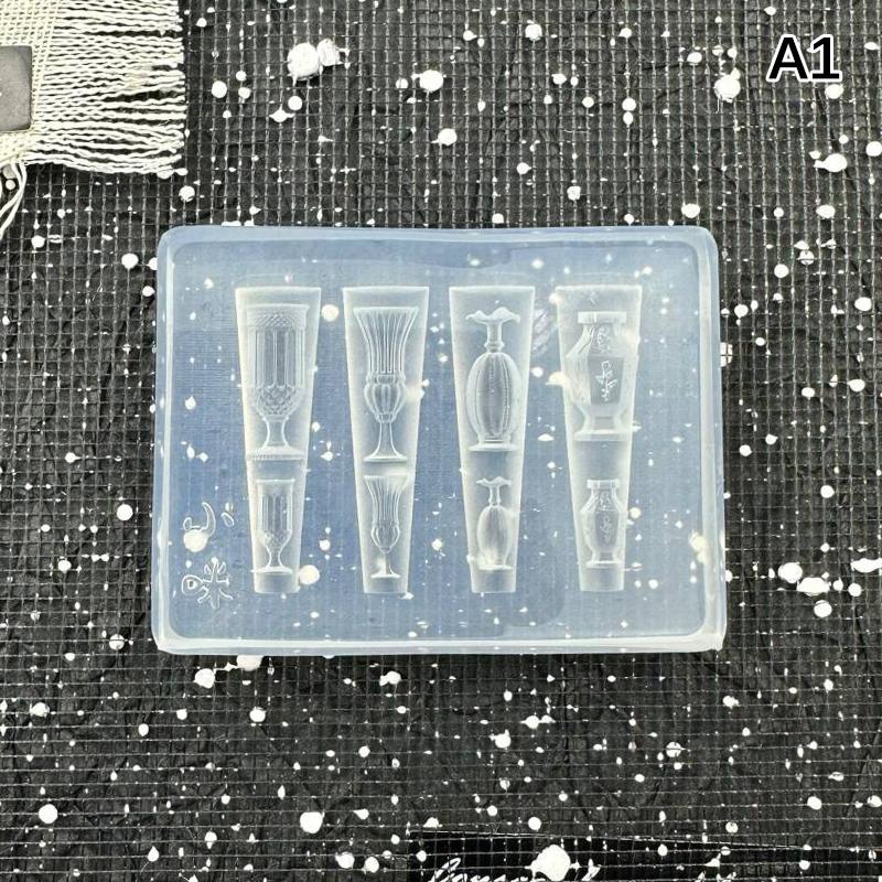 

3D Силиконовая форма для ногтей Свечи Подсвечники Вазы Дизайн Штамповка для ногтей Украшения Ногти DIY Дизайн Инструмент для маникюра