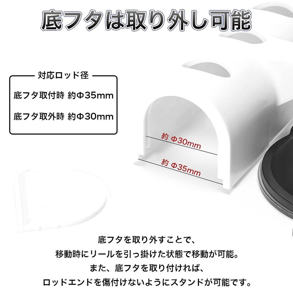 GoodsLand Cup Rod Stand Cooler Box Rod Stand for 2 Fishing Landing Net Rod Fishing Rod [Suction Type] Rods, Holder, Holder, Rack, GD-CBRODSTD