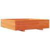 VidaXL Planter Wax Brown 100x100x26.5 Cm Solid Pine Wood, Outdoor Planter, Flower Box, Plant Box, 847320