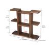 Stand Wood Wooden Tiered Plant Indoor Use Display Shelf for Living Room, Balcony