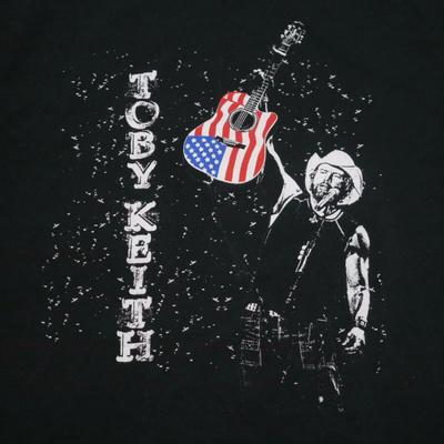 T-shirt Homme Vintage Tournée Toby Keith Coton Noir Unisexe Toutes Tailles S à 4XL