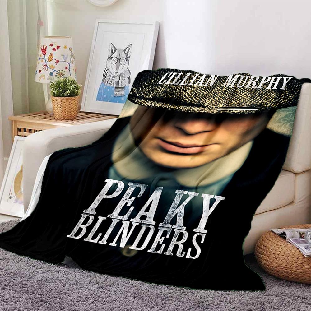 Peaky Blinders Flannel Blanket Super Soft Warm Cozy Blanket for Sofa Bed Office Travel All‑Season Home Decor Gift
