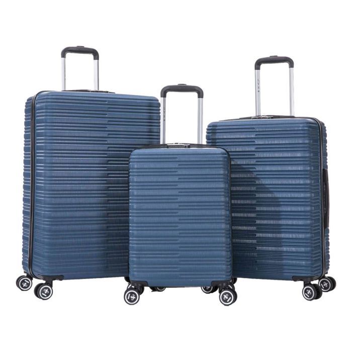 Lot de 3 Valises - 100% ABS - LYS Paris 360/3 - Bleu