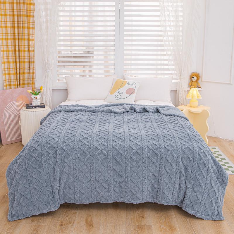 Taffeta Coral Fleece Flannel Blanket – Nap & Summer Air Conditioning Use, Perfect Gift, Small Size