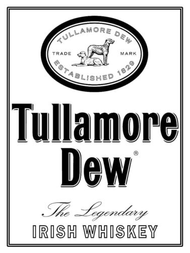 Tullamore Dew Established 1829 Retro Metal PlaqueSign Pub Bar Man CaveAluminum 20x30cm(7.8x11.8inch)