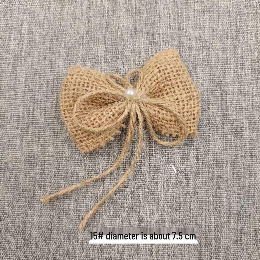 Coș cu flori din in făcut manual: Decor pălărie cu fundă trandafir 3D pentru bricolaj și activități artizanale pentru grădiniță