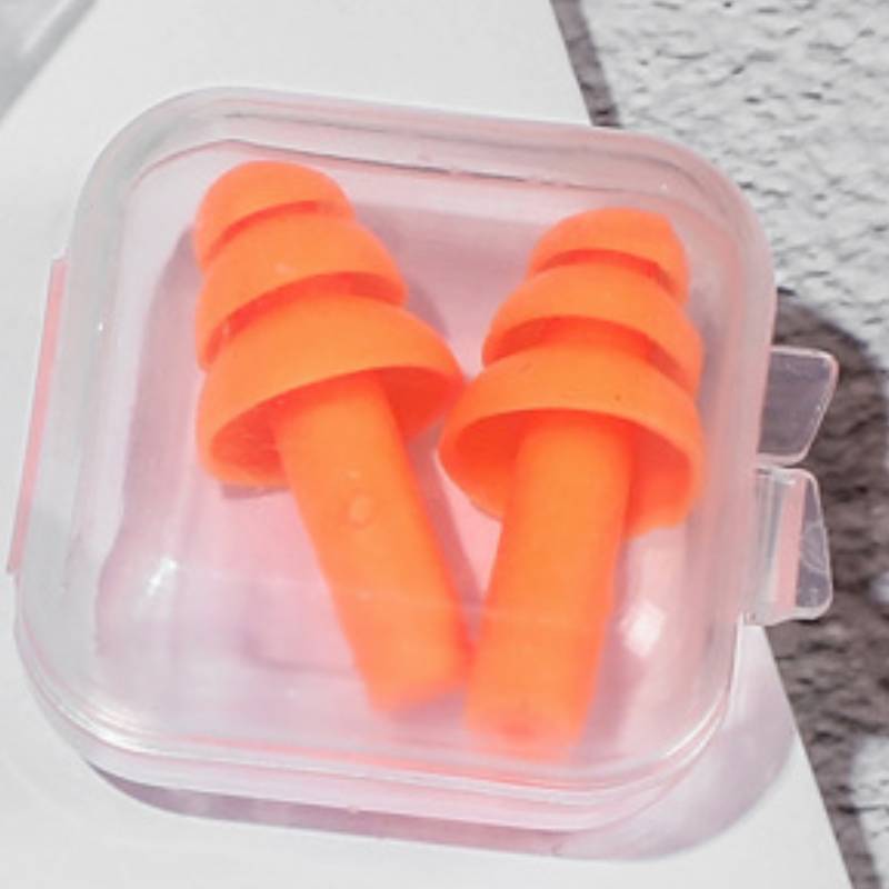 

Мягкие силиконовые беруши, водонепроницаемые беруши для плавания, шумоподавление, беруши для сна, защита слуха 2pairs оранжевый