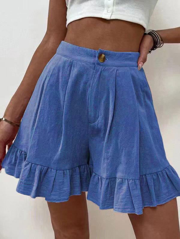 Women's 2025 High Waist Summer Casual Loose Wide Leg Shorts - European & American Style
