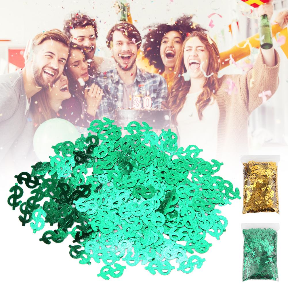 60g Dollar Sign Shaped Throwing Confetti Table Scatters Wedding Party Decorations