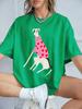 Funny Dachshund Dog Printing TShirts Womens Cotton Summer Short Sleeve Tops Soft Loose ONeck T Shirt Casual Womans Clothes