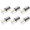 6PCS BA15D Boat LED Bulb 3W 300LM Dimmable 24 2835 SMD LEDs Marine Light Bulb for Ship Yacht Kayak Trailer Sewing