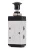 3R210-06 3R210-08 4R210-08 2 Way 3 Ports 5 Position Push And Pull Pneumatic Control Switch Reversing Manual Valve 110*30*20mm