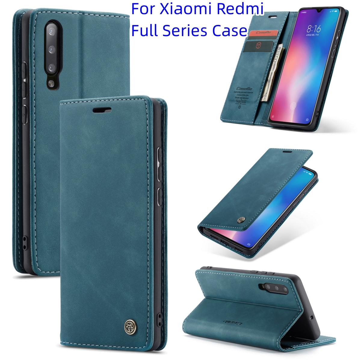 

Для Xiaomi Redmi Full Series Чехол Тонкий кошелек Дизайн Ретро Замша Премиум Искусственная кожа Деловой кожаный чехол с клапаном Дизайн с слотом для карт