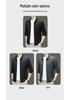 2024 Men's High-End Spring/Autumn Casual Solid Color Lapel Jacket for Middle-Aged Men - Thin Style Dad's Wear