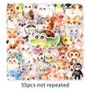 55 Cute Large-Eye Animal Stickers for Journals, Thermos Cups, Refrigerators, and More