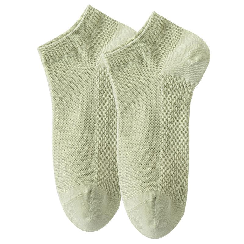 Boat Socks, Pure Cotton Anti-odor and Sweat-absorbing Summer Thin Women's Short Socks, Mesh Boneless All-cotton Socks