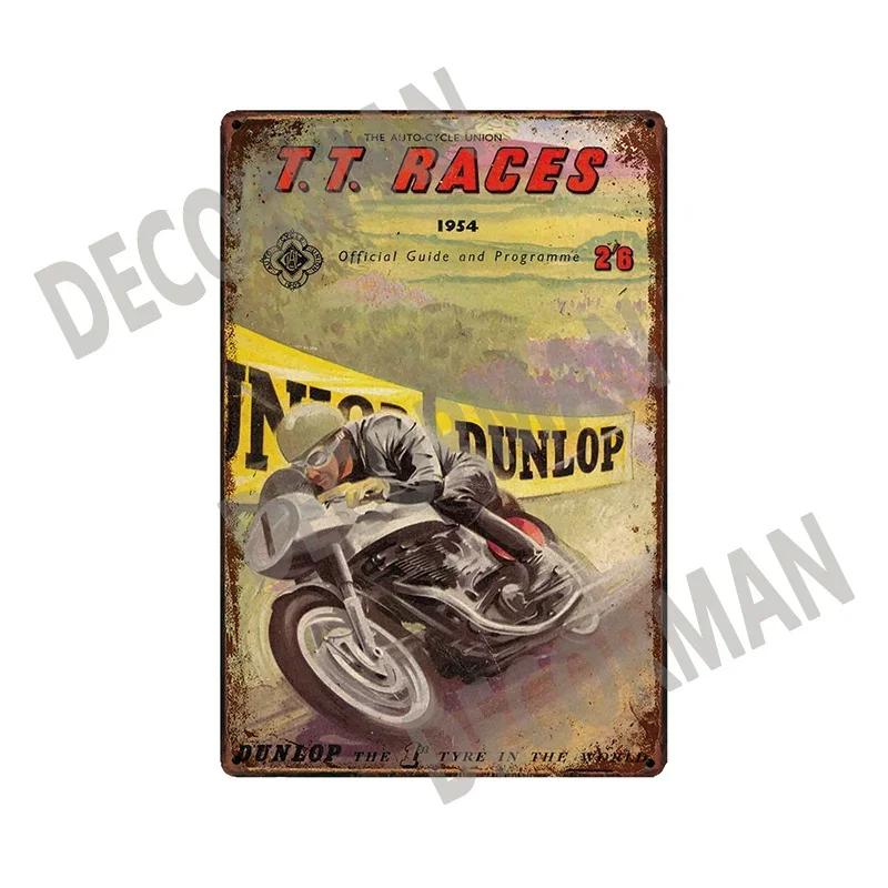 

[ Mike86 ] TT ISLE OF MAN Race BSA Motor Custom Metal Sign Shabby Retro wall Painting Bar Art 20*30 CM LTA-1694 20x30cm（7.8x11.8inch）