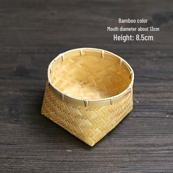 Handmade Retro Bamboo Snack and Candy Basket