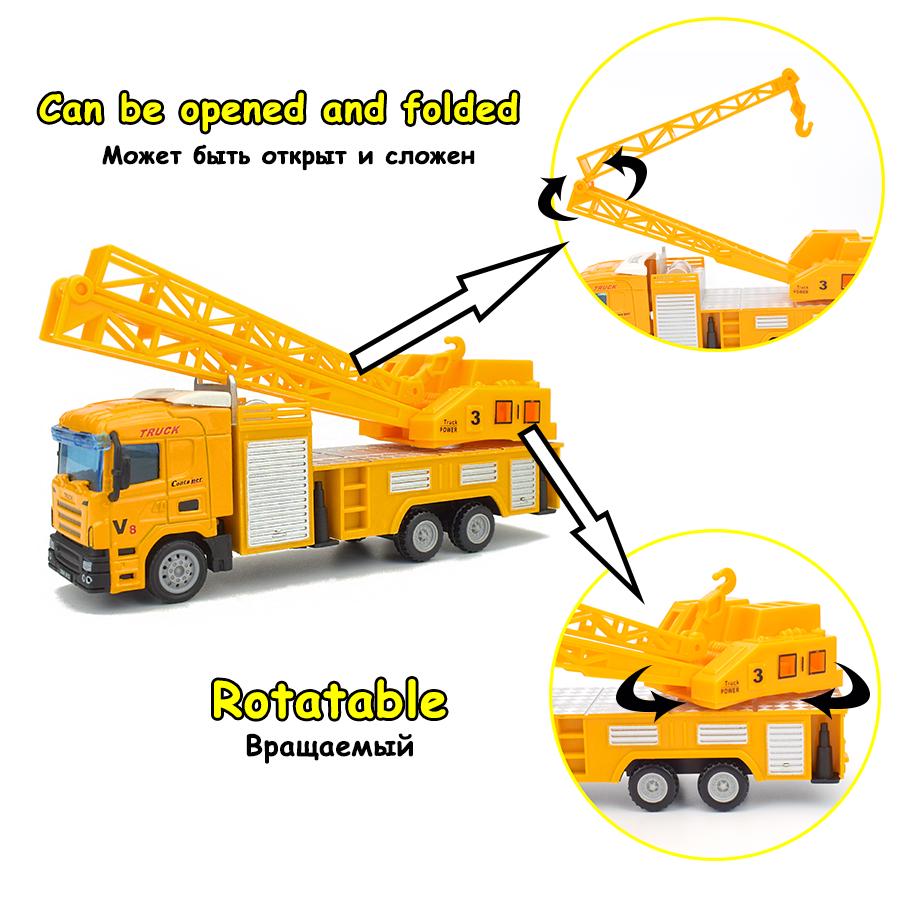 Inertia Engineering Car Toys for Children Diecast Alloy Construction Vehicle Truck Model for Kids