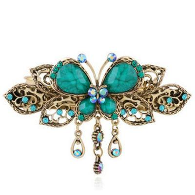 Classic Retro Butterfly Tassel Alloy Hairpin Clip