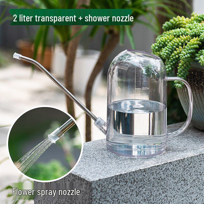 Stainless Steel Long Spout Watering Can for Indoor Pothos and Plant Care