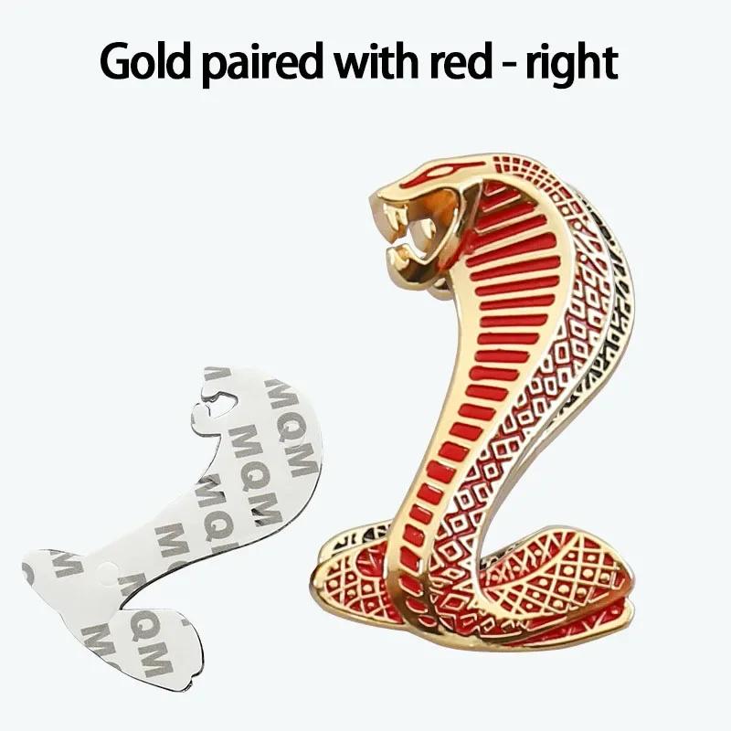 

Automotive General Cobra 3D Sticker Car Modification Personalized Metal Tail Logo Covering Scratches Accessories