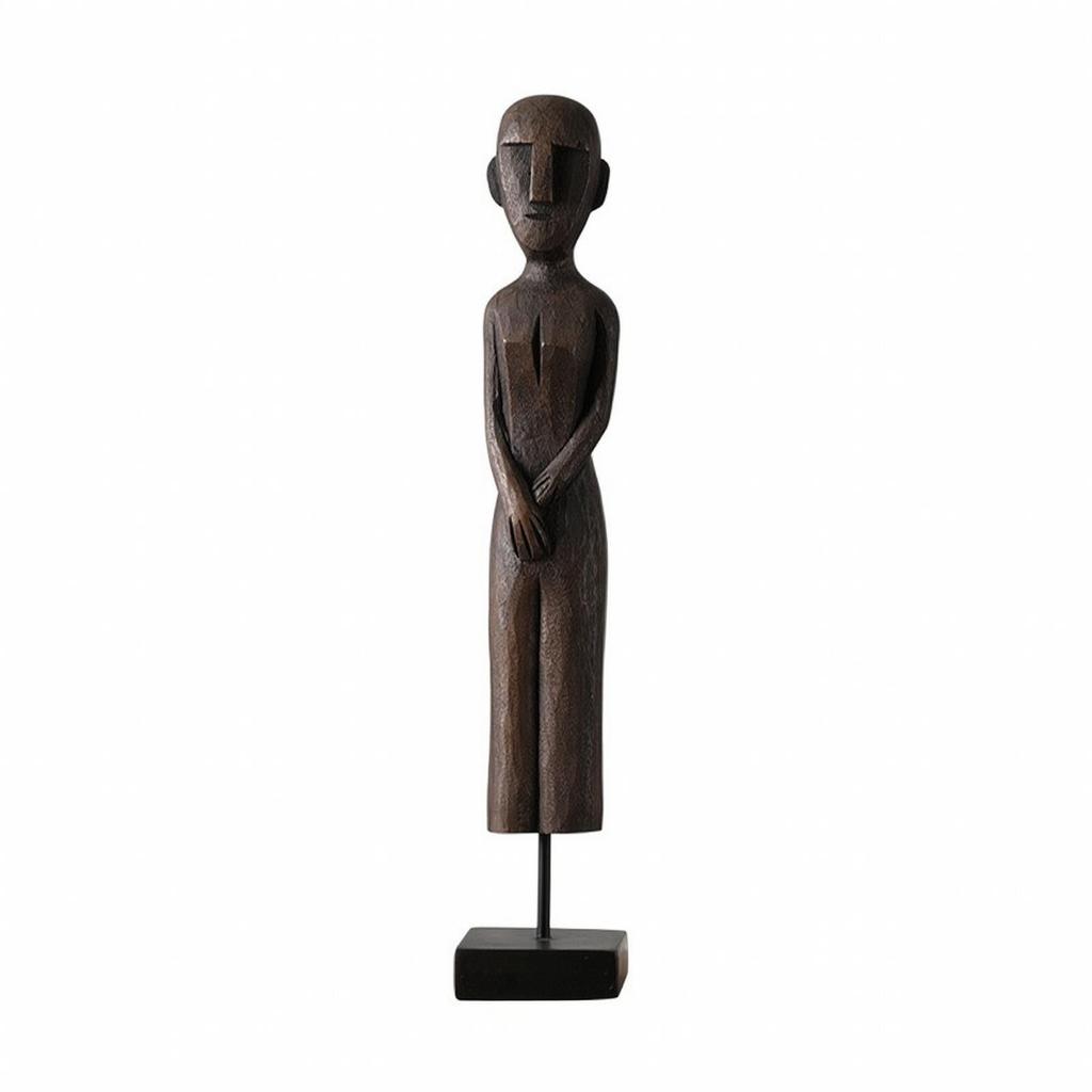 Human Figure Sculpture Contemporary Abstract Statue Minimalist for Entryway
