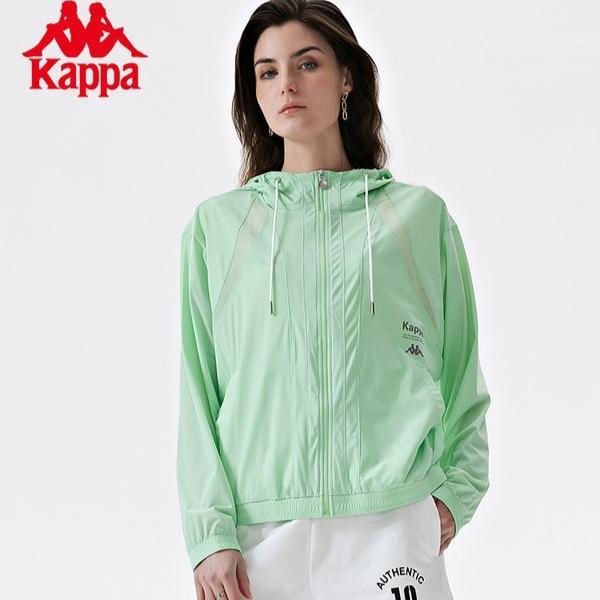 Kappa Air Conditioning Shirt, Women's Summer Hooded Breathable Cardigan, Outdoor Skin Jacket