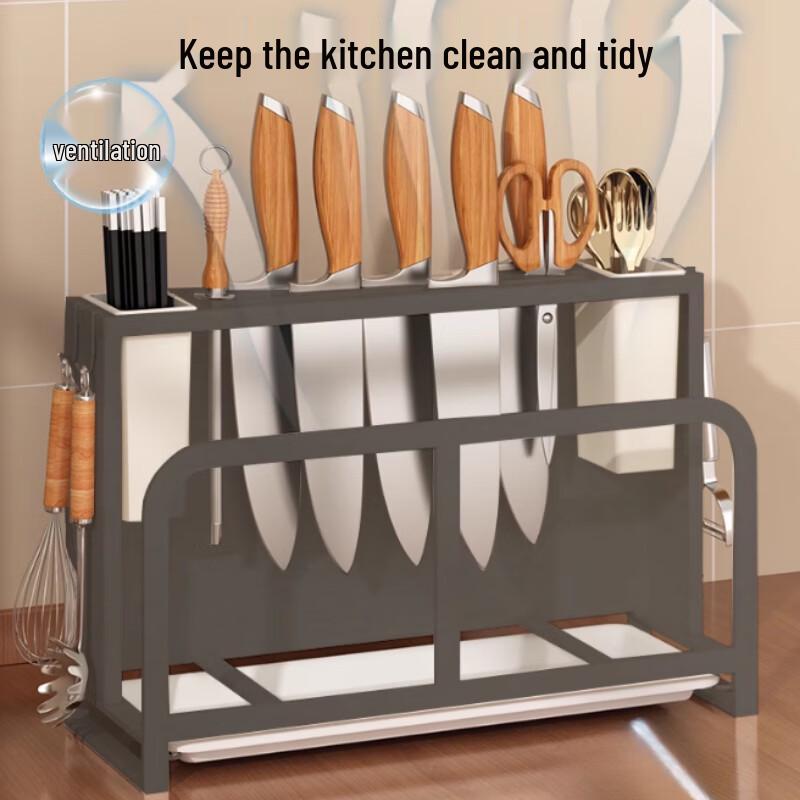 Multi-functional Kitchen Knife & Cutting Board Holder