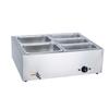 Stainless Steel Electric Food Warming Table - Multi-Functional Countertop Heater for Soups & Dishes.
