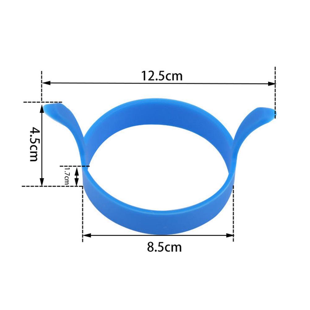 Silicone Egg Ring Mold Heat Resistant Nonstick Cooking Tool for Perfect Fried Eggs Pancakes Orange Silicone Egg Ring