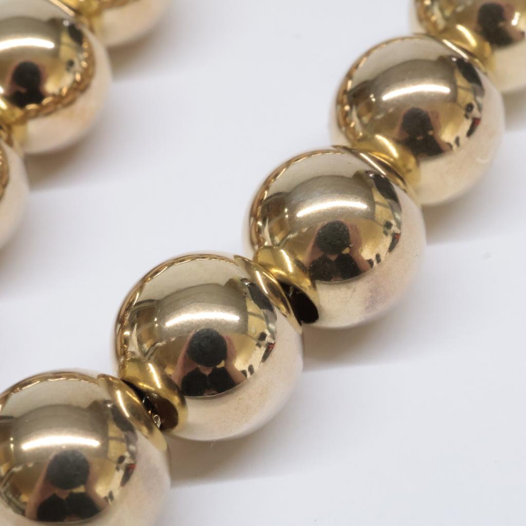 JIL SANDER [Beautiful Condition] 925 Sphere Ball Necklace S Gold colorUsed