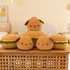 Burger Dog Pillow Cushion-Fun Prank Gift,Cheeseburger Pillow,Plush Hamburger Plushie Pillow Toys Gift For Friends