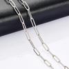 High Quality Gold/Silver Color Stainless Steel Paperclip Chain Men and Women Gift Ring Necklace