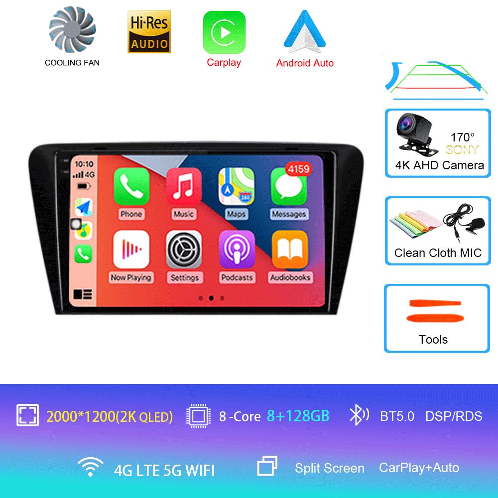 For Volkswagen SKODA Octavia 3 A7 2013-2018 Car Radio Android 14 Carplay Navigation GPS Multimedia Video Player Head Unit 2Din