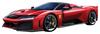 Kyosho BURAGO 1/18 Scale Ferrari F80 Red Window Box Ready-to-Run Model 18-16022R