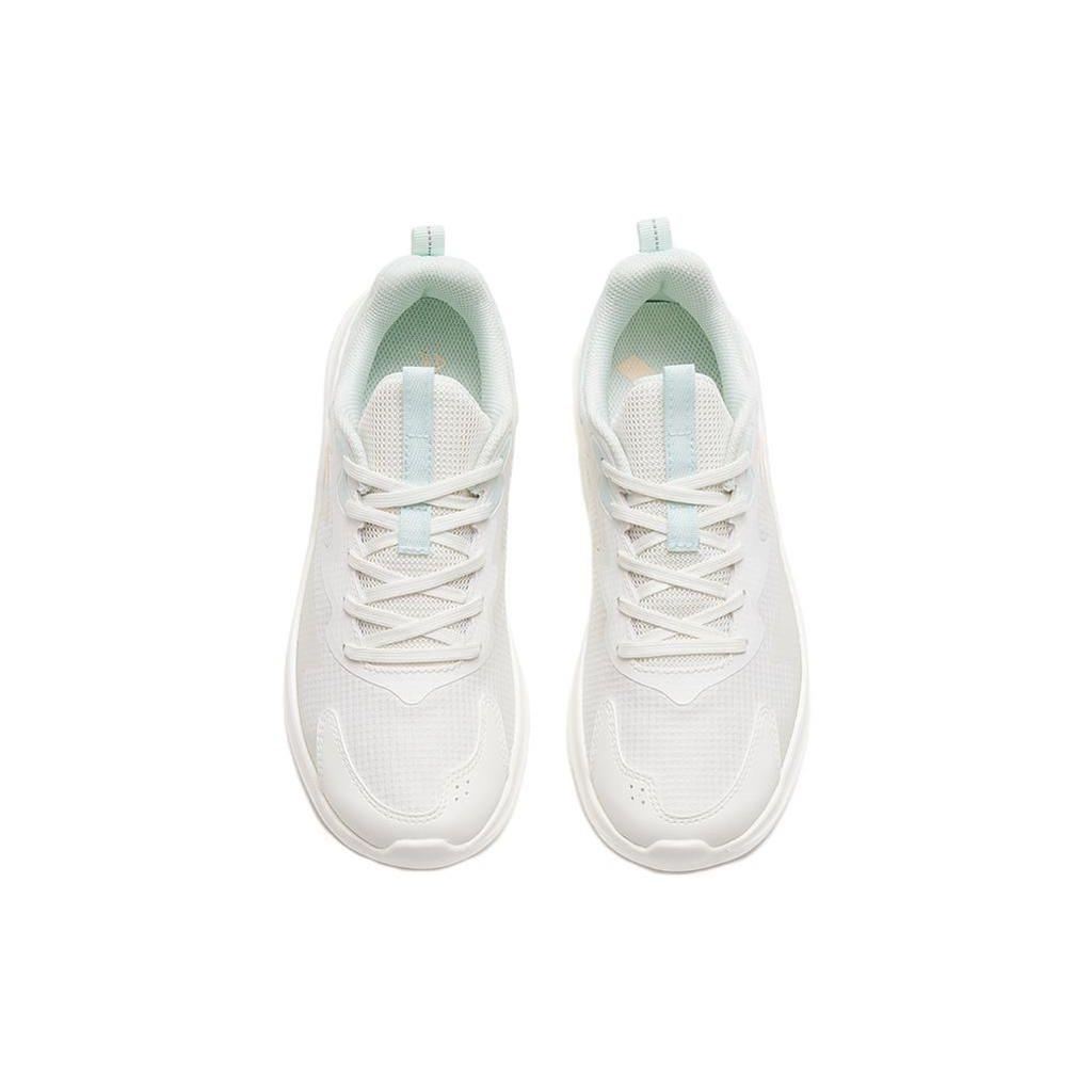 Anta Casual Versatile Shock Absorbing Non-Slip Wear-Resistant Lightweight Rebound Low-Top Running Shoes Women sneaker White Blue 922525558F-1