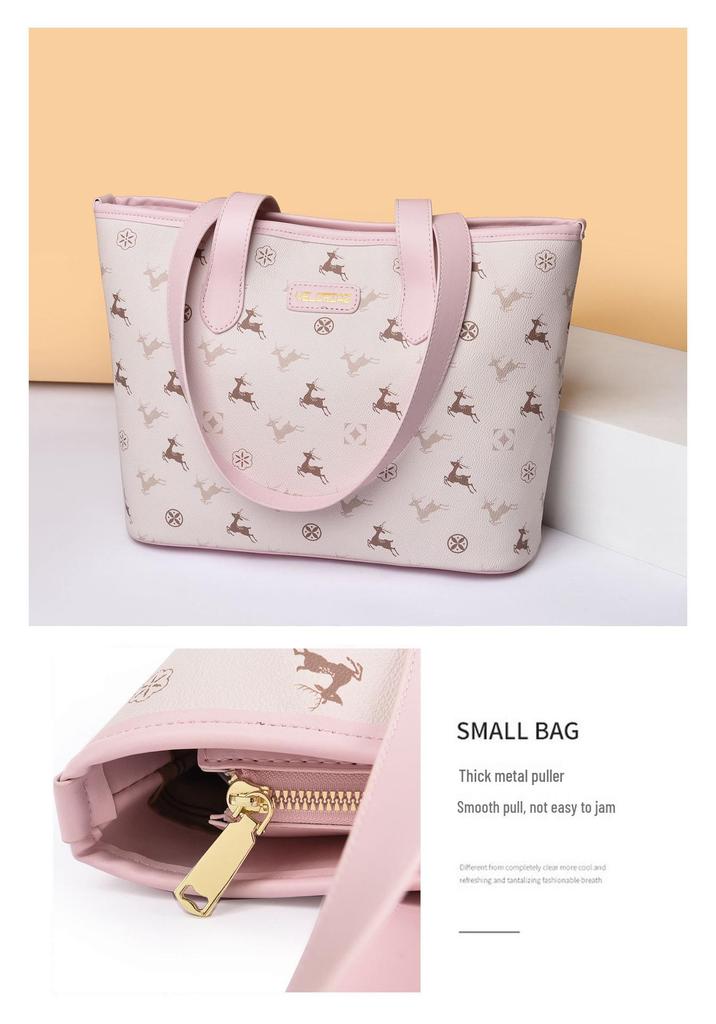 2026 Summer Stylish Large Capacity Tote Bag for Women - Perfect for College Students, Single Shoulder Underarm Carry